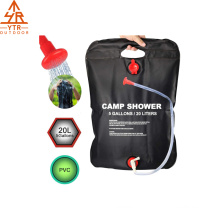 Amazon Top Selling Camping Shower Bag 5 gallons / 20L Portable Hanging Shower Bag for Outdoor Traveling Hiking Summer Shower